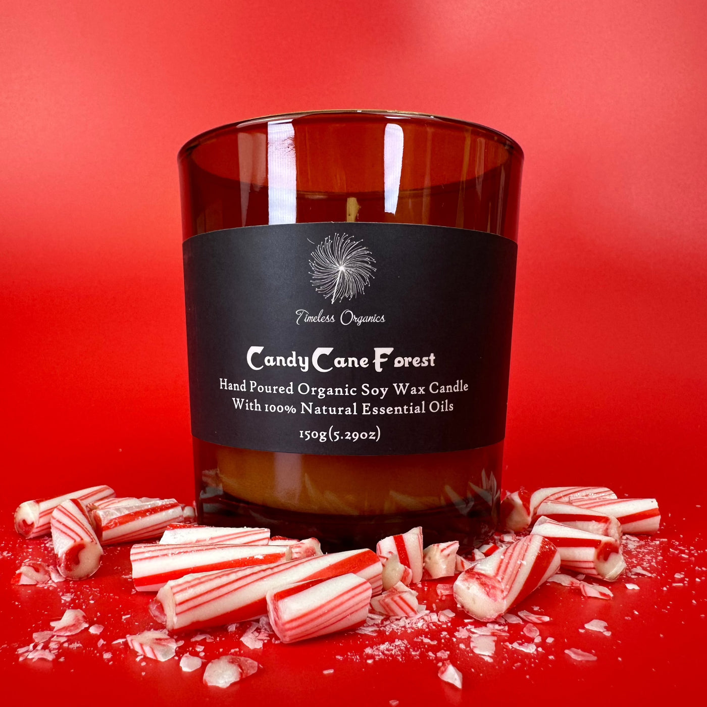 Timeless Candle - Candy Cane Forest