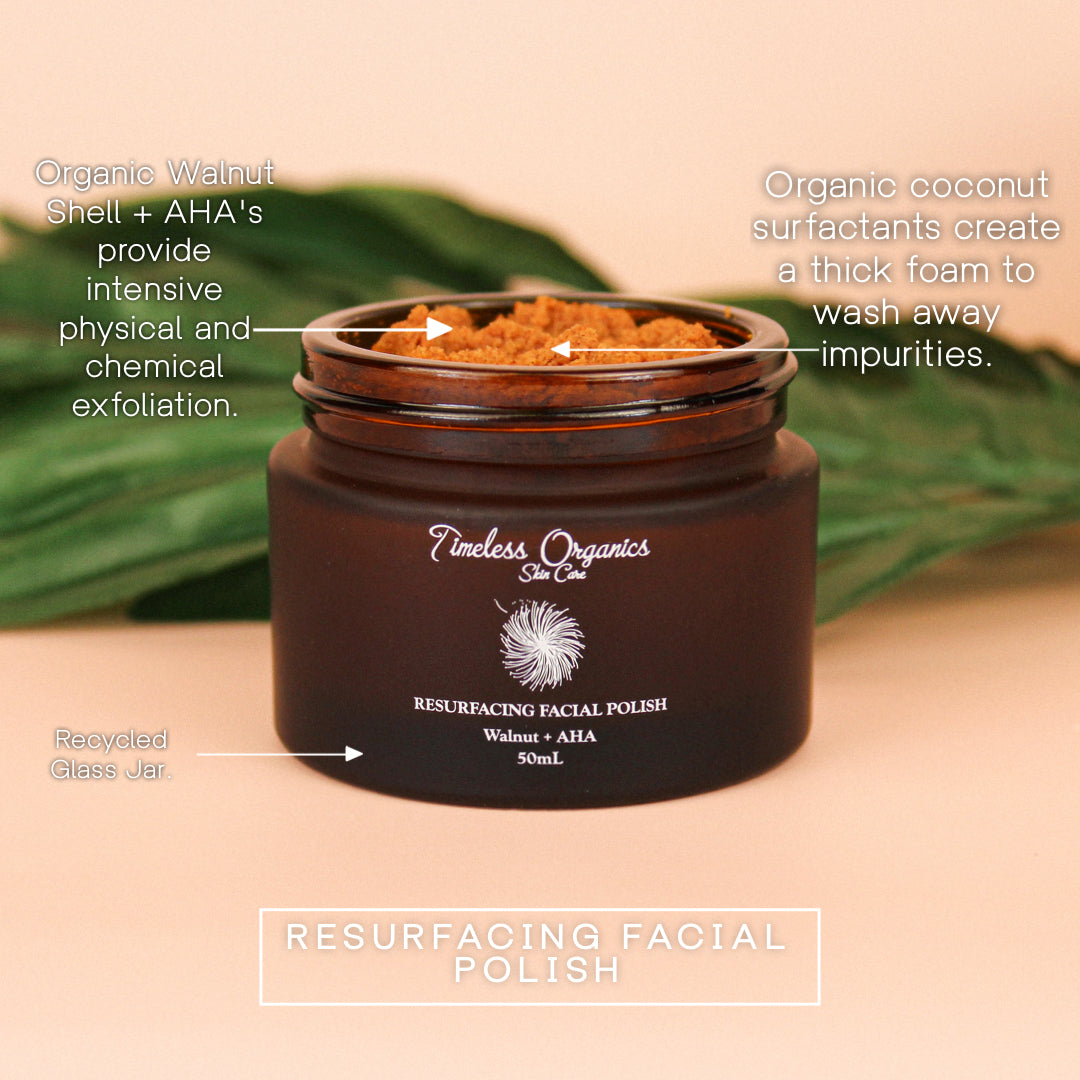 Resurfacing Facial Polish - Walnut + AHA