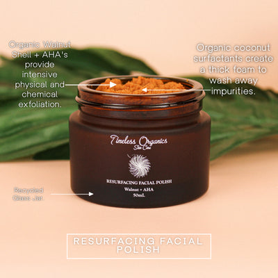 Resurfacing Facial Polish - Walnut + AHA